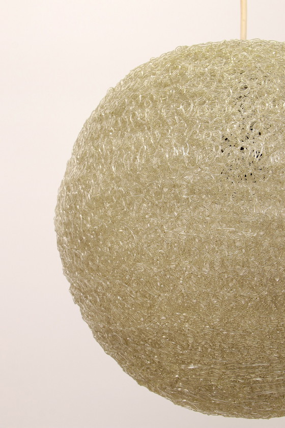 Image 1 of Lampada a sospensione 'Spaghetti' Vintage color crema, anni '60