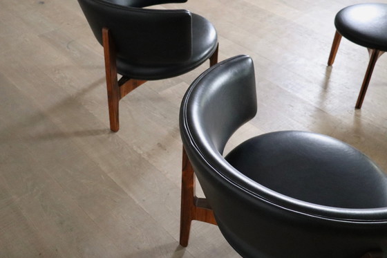 Image 1 of Sven Ellekaer Lounge Chairs And Stools Christian Linneberg 1962