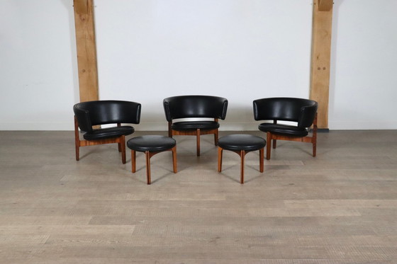 Image 1 of Sven Ellekaer Lounge Chairs And Stools Christian Linneberg 1962