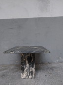Mesa de centro de mármol gris