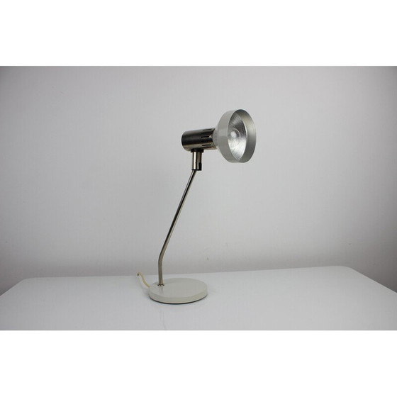 Image 1 of Lampada da tavolo vintage regolabile in metallo e cromo, Cecoslovacchia anni '70