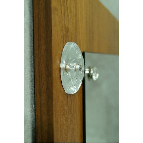 Image 1 of Specchio vintage in teak e cristallo di Erik Höglund per Eriksmalaglas, Svezia, anni '60