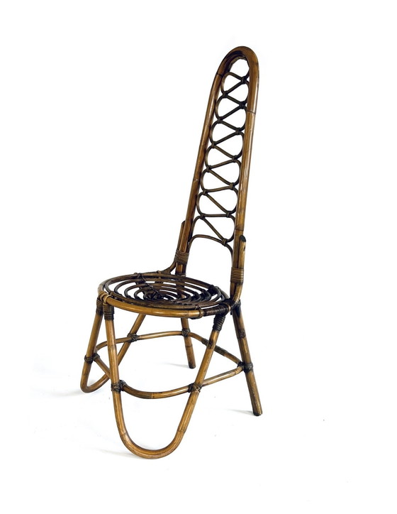 Image 1 of Sedia in bambù e rattan anni &#39;60