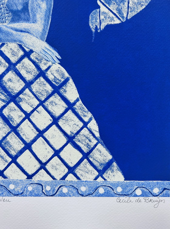 Image 1 of Sérigraphie Cecile de Bruijn - L'amour bleu