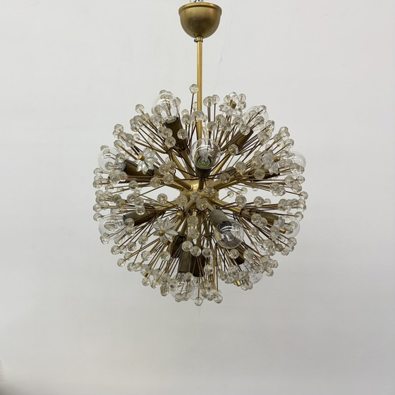 Image 1 of Lampadario in ottone Starburst di Emil Stejnar, Austria anni &#39;60