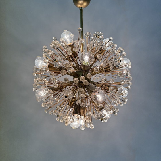 Image 1 of Lampadario in ottone Starburst di Emil Stejnar, Austria anni &#39;60