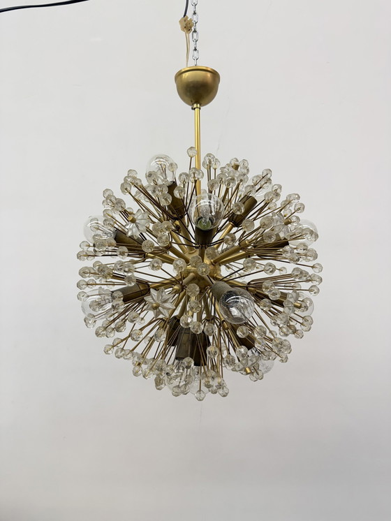 Image 1 of Lampadario in ottone Starburst di Emil Stejnar, Austria anni &#39;60