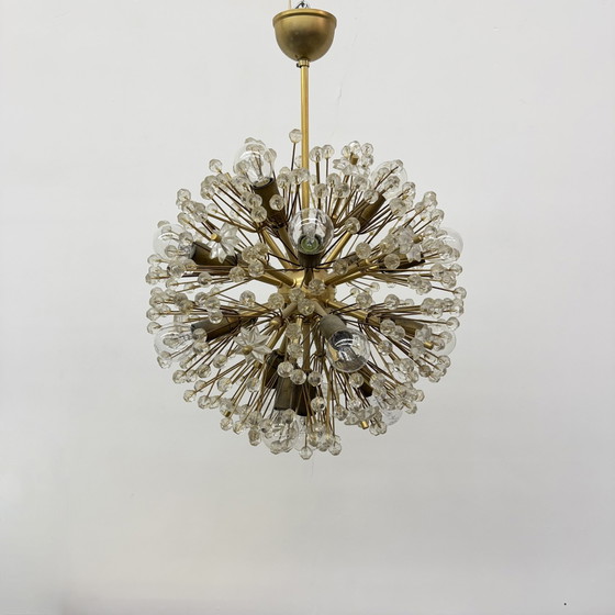 Image 1 of Lampadario in ottone Starburst di Emil Stejnar, Austria anni &#39;60