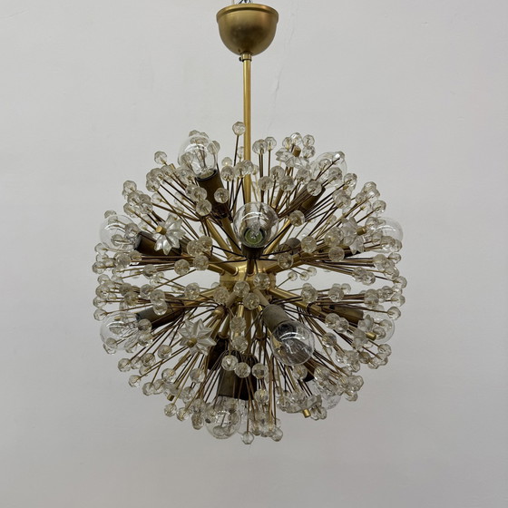 Image 1 of Lampadario in ottone Starburst di Emil Stejnar, Austria anni &#39;60