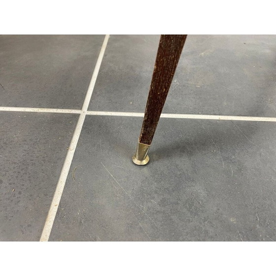 Image 1 of Sedia a botte beige vintage con gambe a compasso, 1960