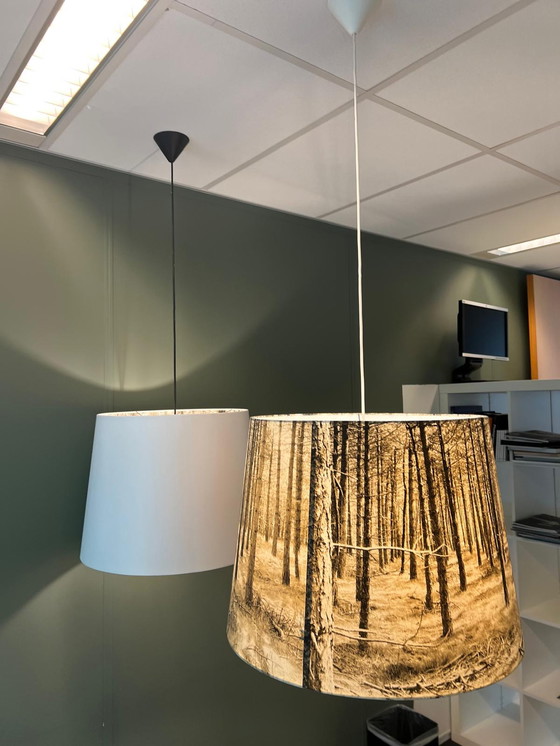 Image 1 of 2x Brunklaus Shady Tree Suspension Lamp White