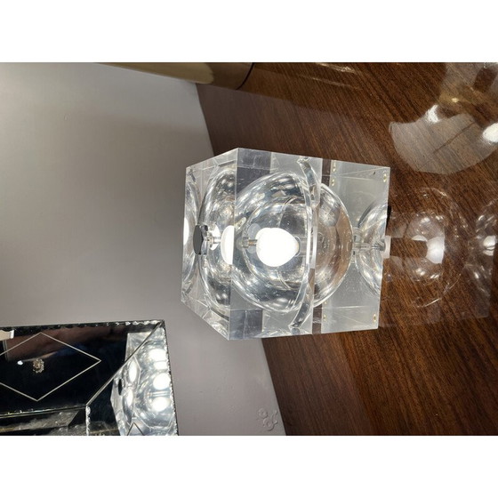 Image 1 of Vintage Cubosfera lamp in plexiglass by Alessandro Mendini, 1970
