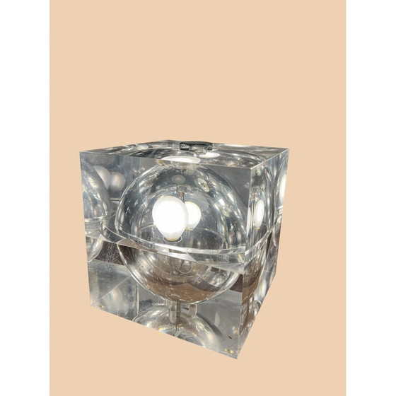Image 1 of Vintage Cubosfera lamp in plexiglass by Alessandro Mendini, 1970