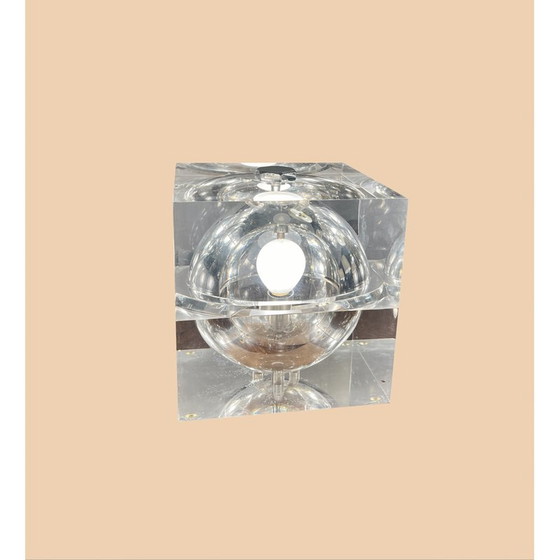Image 1 of Vintage Cubosfera lamp in plexiglass by Alessandro Mendini, 1970