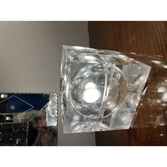 Image 1 of Vintage Cubosfera lamp in plexiglass by Alessandro Mendini, 1970