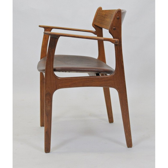 Image 1 of Set di due poltrone Erik Buch rifinite in teak, Inc., rivestimento anni '50 