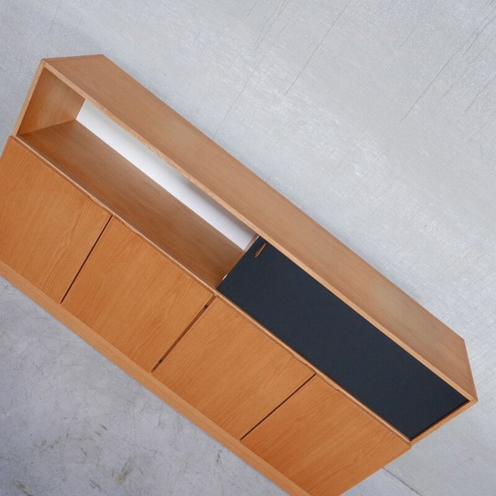 Image 1 of Mid-century modernist sideboard with 4 doors by De Coene