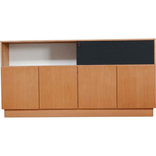 Mid-century modernist sideboard with 4 doors by De Coene