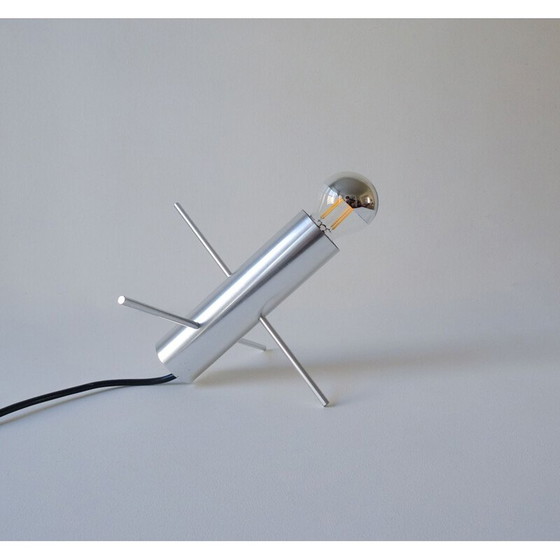 Image 1 of Lampada da tavolo vintage modernista a forma di cricket di Otto Wasch per Raak Amsterdam, 1960