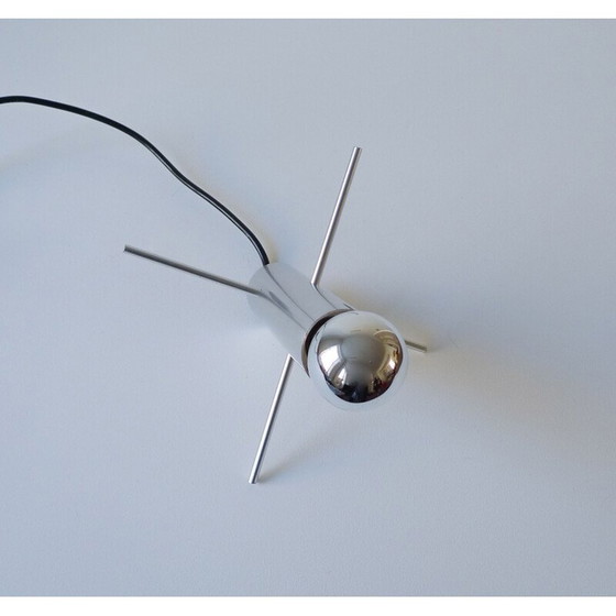 Image 1 of Lampada da tavolo vintage modernista a forma di cricket di Otto Wasch per Raak Amsterdam, 1960