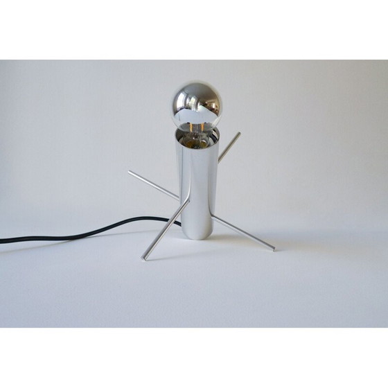 Image 1 of Lampada da tavolo vintage modernista a forma di cricket di Otto Wasch per Raak Amsterdam, 1960