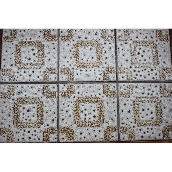 Image 1 of Tavolino in palissandro con piano in ceramica