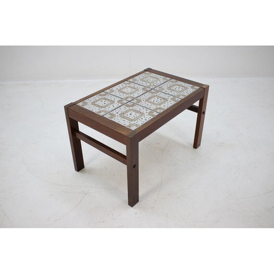 Image 1 of Tavolino in palissandro con piano in ceramica