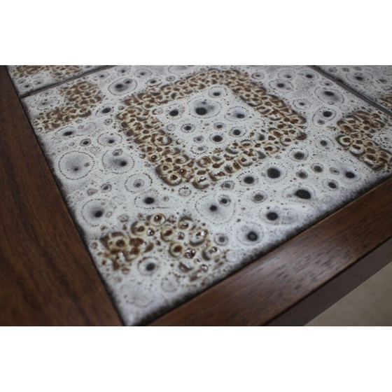 Image 1 of Tavolino in palissandro con piano in ceramica