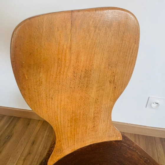 Image 1 of Pair of vintage Brutalist tripod chairs