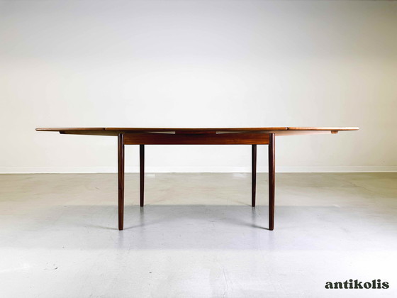 Image 1 of Mid - Century dining table teak extendable 1960 Vintage Danish Design