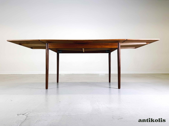 Image 1 of Mid - Century dining table teak extendable 1960 Vintage Danish Design