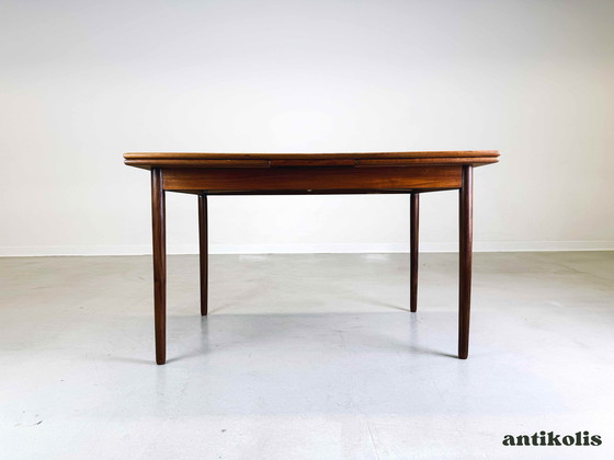 Image 1 of Mid - Century dining table teak extendable 1960 Vintage Danish Design