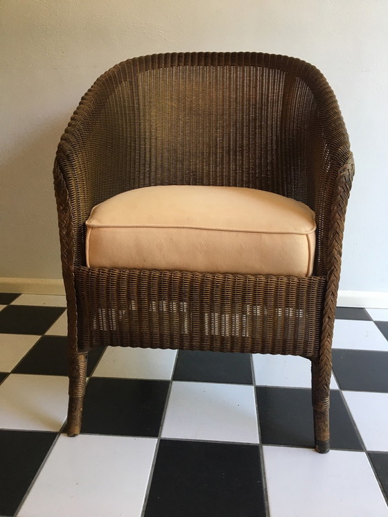 Image 1 of Chaise Lloyd Loom avec coussin