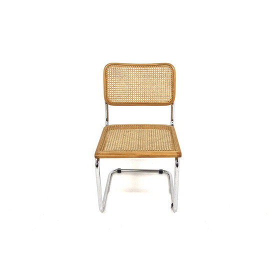 Image 1 of Vintage "B32" chair in chrome steel and beech by Marcel Breuer, Italy 1990