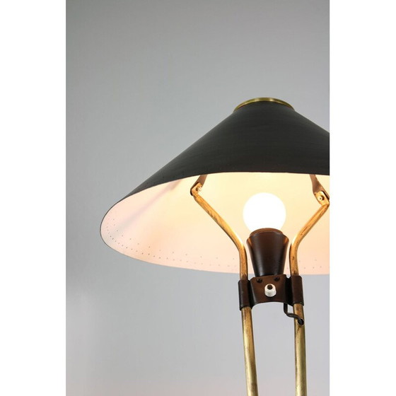 Image 1 of Lampada da terra vintage in ottone in stile Stilnovo