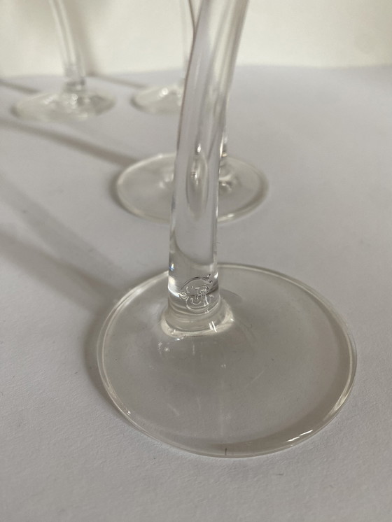 Image 1 of 10X Wine Glasses With Slanted Foot