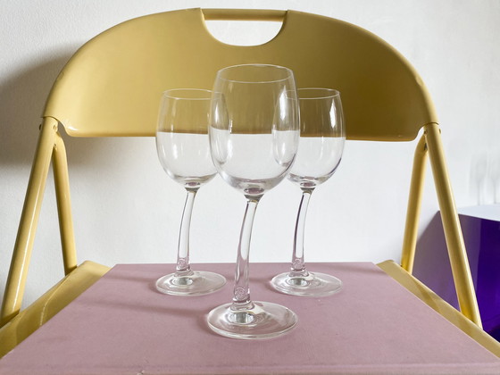 Image 1 of 10X Wine Glasses With Slanted Foot