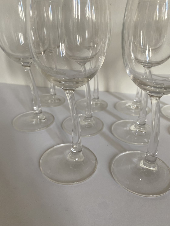 Image 1 of 10X Wine Glasses With Slanted Foot