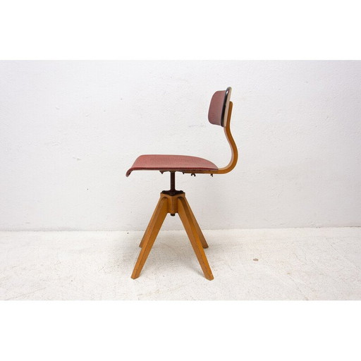 Mid century industrial swivel armchair, Czechoslovakia 1960s