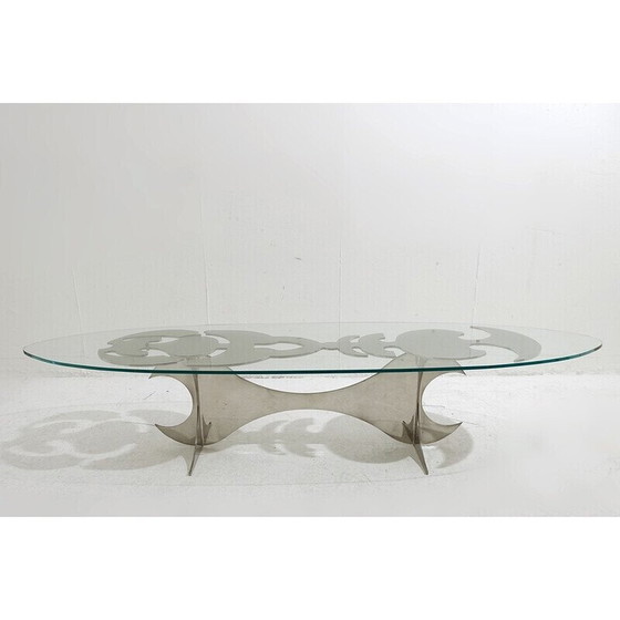 Image 1 of Vintage coffee table "Elipse" by Armand Jonckers, 1980s