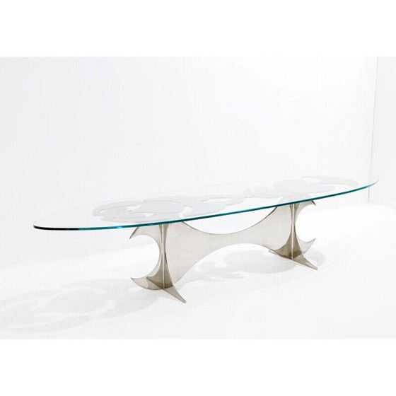 Image 1 of Vintage coffee table "Elipse" by Armand Jonckers, 1980s