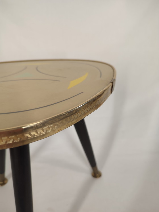 Image 1 of Mid - Century Tripod plant table / side table