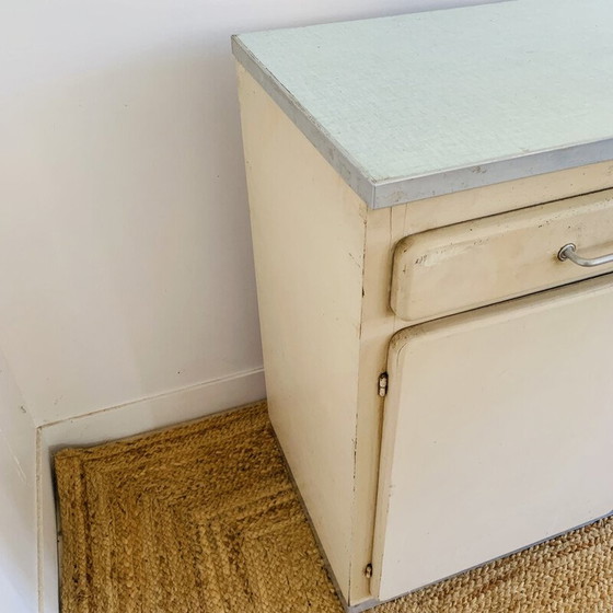 Image 1 of Vintage wood and formica sideboard