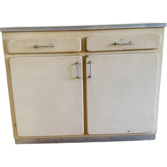 Image 1 of Vintage wood and formica sideboard