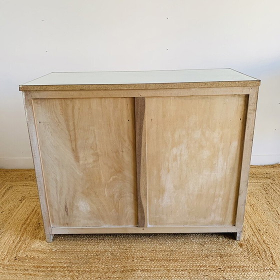 Image 1 of Vintage wood and formica sideboard