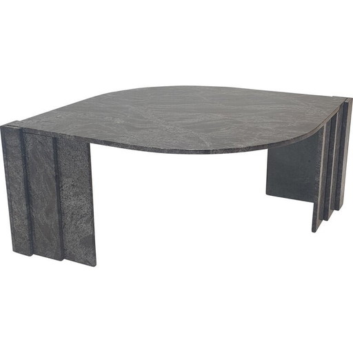 Italian vintage granite coffee table, 1980s