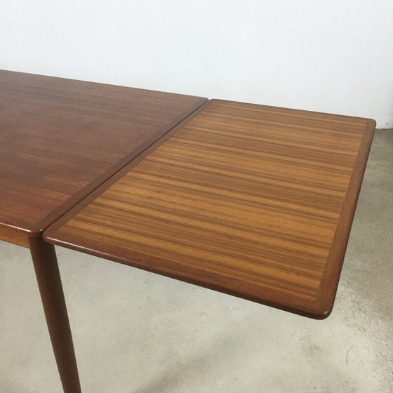 Image 1 of Scandinavian vintage dining table with teak extensions by Willy Sigh for H. Sigh and Sons, Denmark 1960