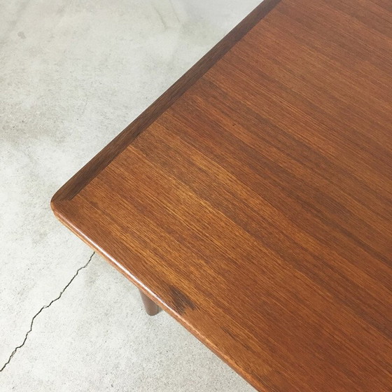 Image 1 of Scandinavian vintage dining table with teak extensions by Willy Sigh for H. Sigh and Sons, Denmark 1960