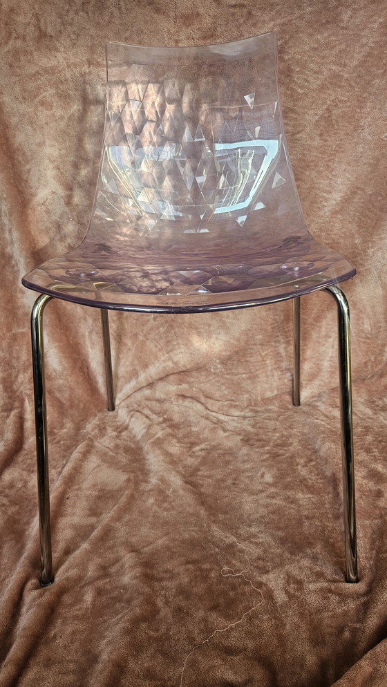 Image 1 of Silla Calligaris Ice Lila Transparente