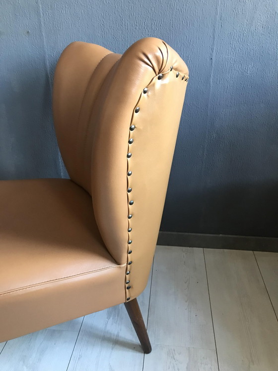 Image 1 of Vintage Cocktail Chair With Skai 1960S